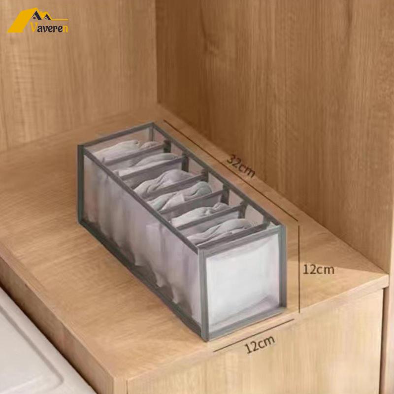 Túi Chia Ngăn Tủ Quần Áo Chia Ngăn Bằng Vải Có Thể Giặt Được