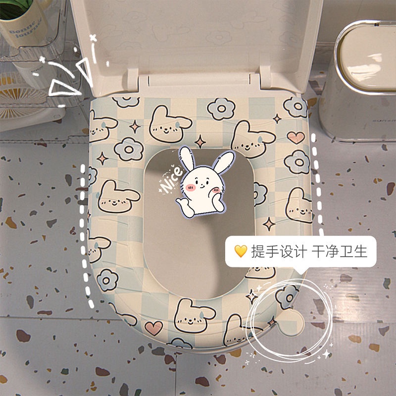 Phim hoạt hình eva ghế nhà vệ sinh không thấm nước đệm nhà vệ sinh mùa hè