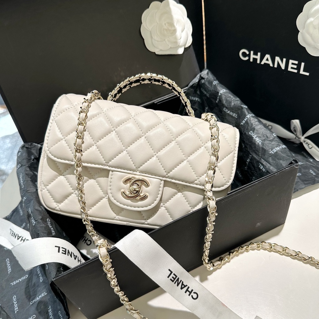 Túi Đeo Chéo Có Tay Cầm Đính Đá Thời Trang Cho Nữ