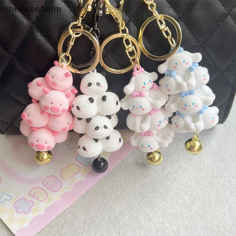 Móc Khóa Hình Heo / Gấu Trúc / Heo Con Dễ Thương Xinh Xắn