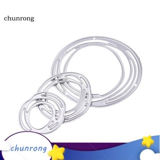 Bộ 3 khuôn cắt giấy kim loại hình tròn diy