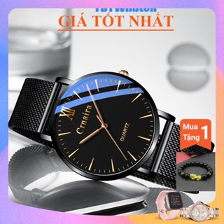 [HÀNG CHÍNH HÃNG] Đồng Hồ Nam Crnaira Japan C3079 Siêu Mỏng Dây Thép Lụa Cao Cấp