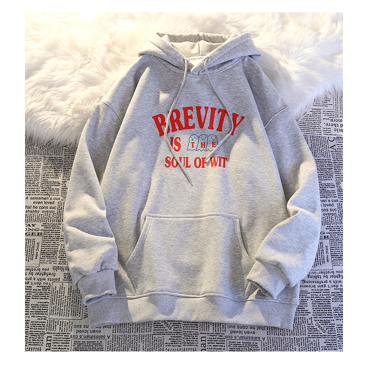 Áo Hoodie Mùa Đông Dáng Rộng Kiểu Dáng Đơn Giản Phong Cách Retro Mỹ Mới Dành Cho Nam Nữ