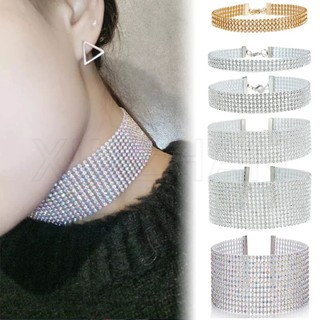 Toàn bộ vòng cổ choker đính đá lấp lánh sang trọng
