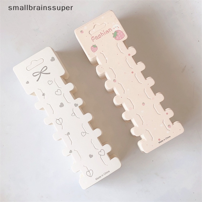 Set 50 Thẻ Giấy Dài Trưng Bày Kẹp Tóc / Vòng Tay / Dây Buộc Tóc Trang Sức DIY SBS