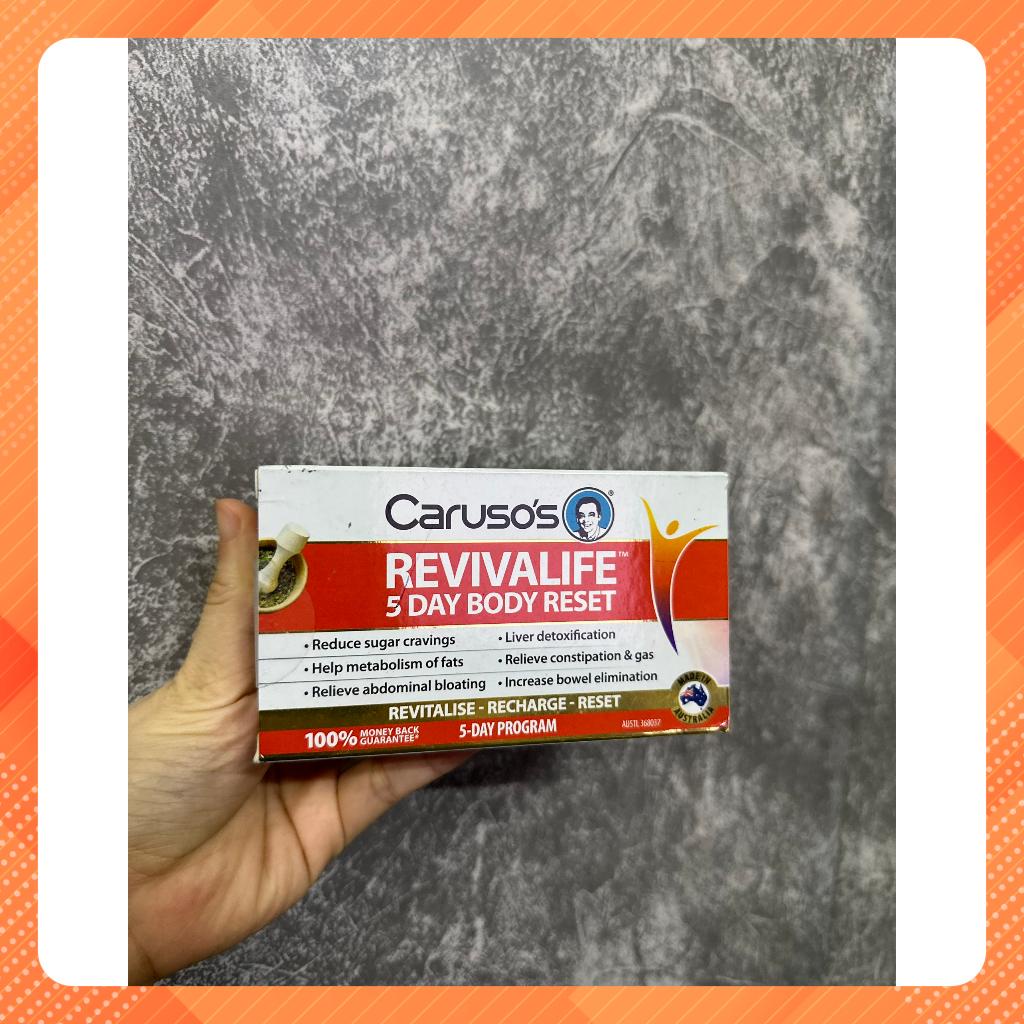 Caruso Úc Liệu Trình Thải Độc Cơ Thể Giảm Mỡ Nội Tạng 5 Ngày - Carusos Quick Cleanse Revivalife 5 Day Reset Kit 30 Viên