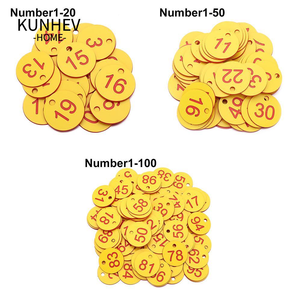 Set 20 / 50 / 100 Thẻ Số Bằng Nhựa Abs Chuyên Dụng Cho Nuôi Ong