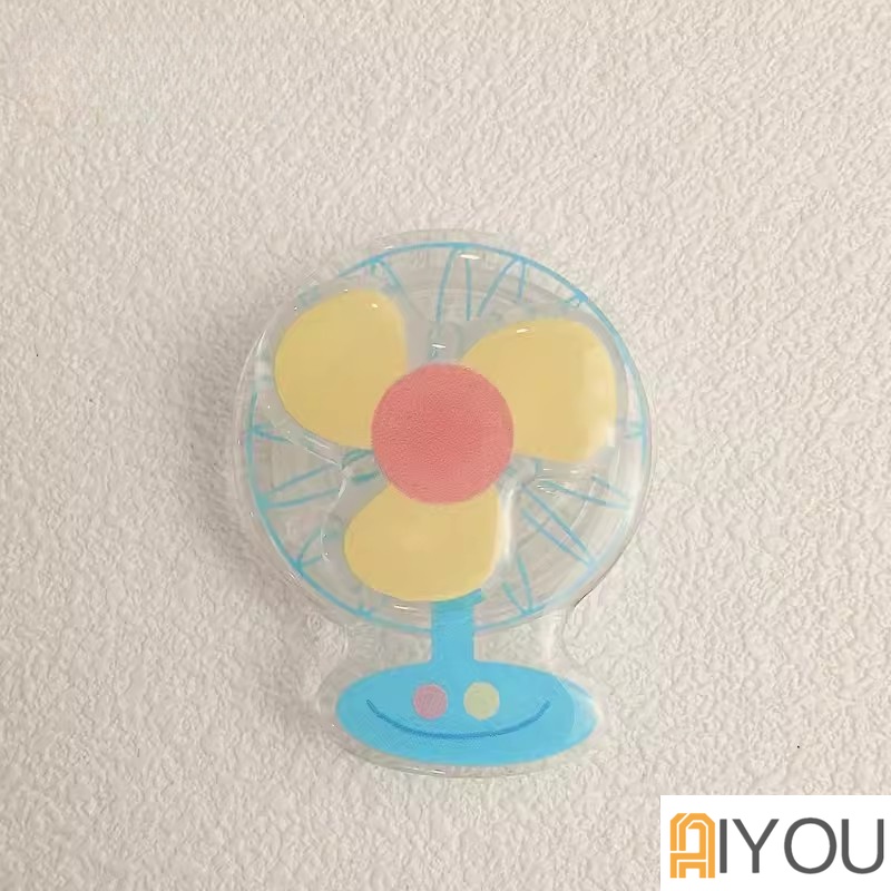 Ốp Điện Thoại Silicon Màu Kẹo Có Giá Đỡ Hình Quạt 3D Dễ Thương Cho iPhone 15 14 13 12 11 Pro Max