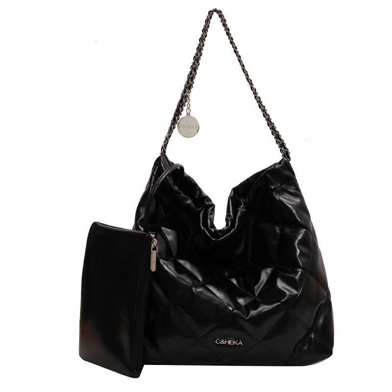 Túi Xách Da PU Cỡ Lớn Màu Trơn Thời Trang 2023 Cho Nữ