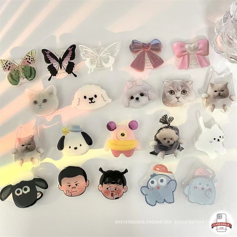 Giá Đỡ Điện Thoại Dạng Nhẫn Đeo Tay Hình Động Vật Hoạt Hình Dễ Thương