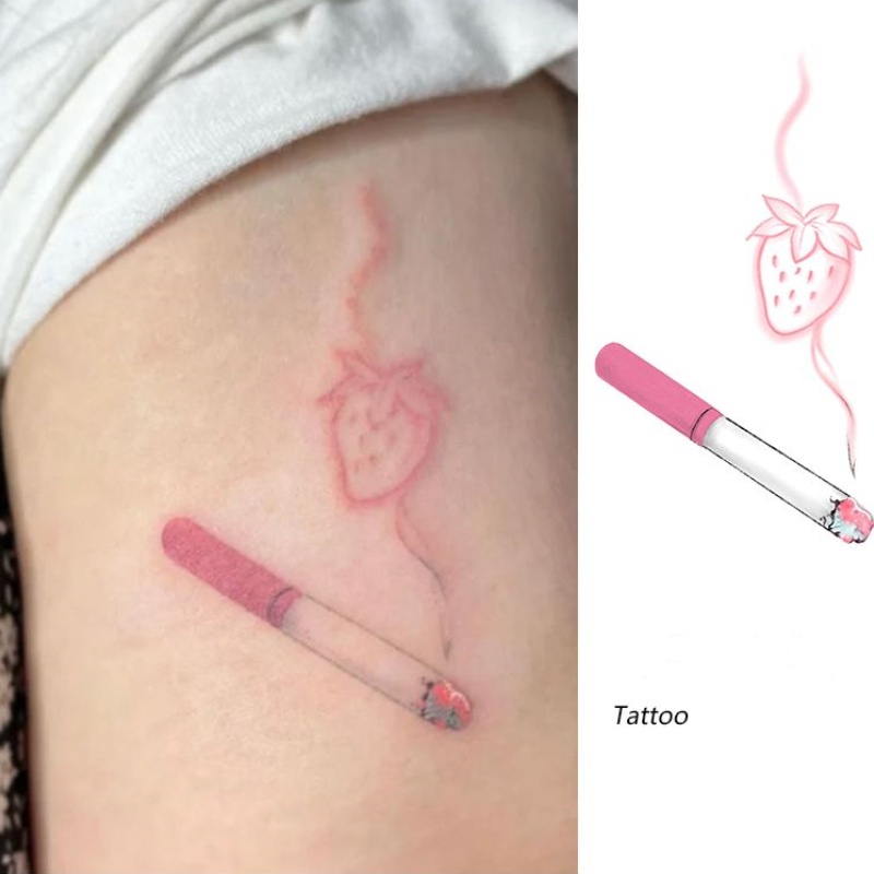 Hình Xăm Dán Tạm Thời Họa Tiết Pháo Hoa Và Cô Gái Gợi Cảm Chống Thấm Nước Trong Vòng 7 Ngày