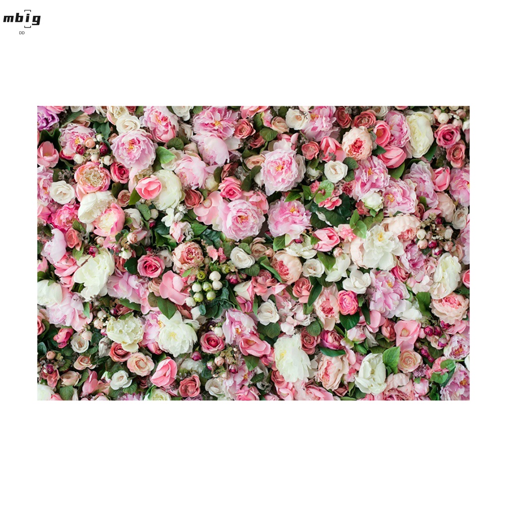 Phông Nền Chụp Ảnh Bằng Vải Vinyl In Họa Tiết Hoa 3D Kích Thước 120x80cm