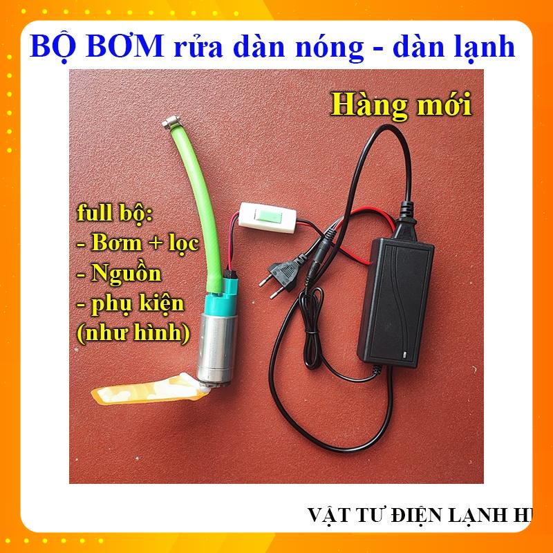Bơm xúc rửa đường ống gas dàn nóng dàn lạnh, sục rửa giàn máy lạnh tủ đông điều hòa, Súc vệ sinh ga tủ lạnh oto