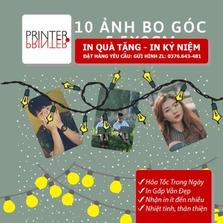 [Mã SKAMLTSM9 giảm 10% đơn 99K] [IN ẢNH] 10 ảnh in tràn viền bo góc theo yêu cầu- Giấy ảnh tốt- cán lụa nhám bảo vệ