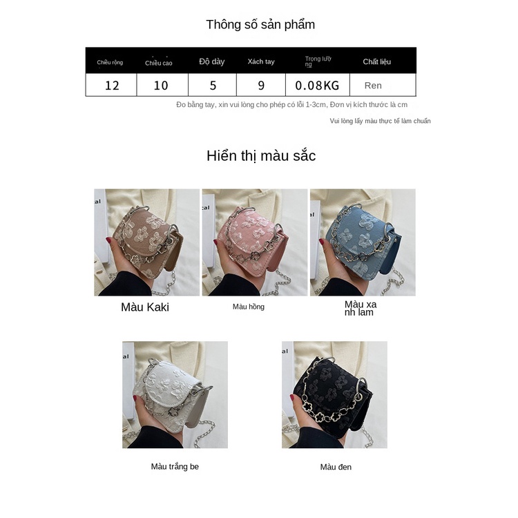 Túi Đeo Chéo mini Hình Vuông Phong Cách Mới 2023 Thời Trang Xuân Hè Cho Nữ