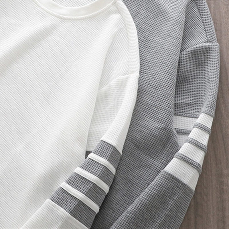 Nurgaz Áo sweater Thể Thao Tay Dài Dáng Rộng Thoải Mái Ấm Áp Cho Nam