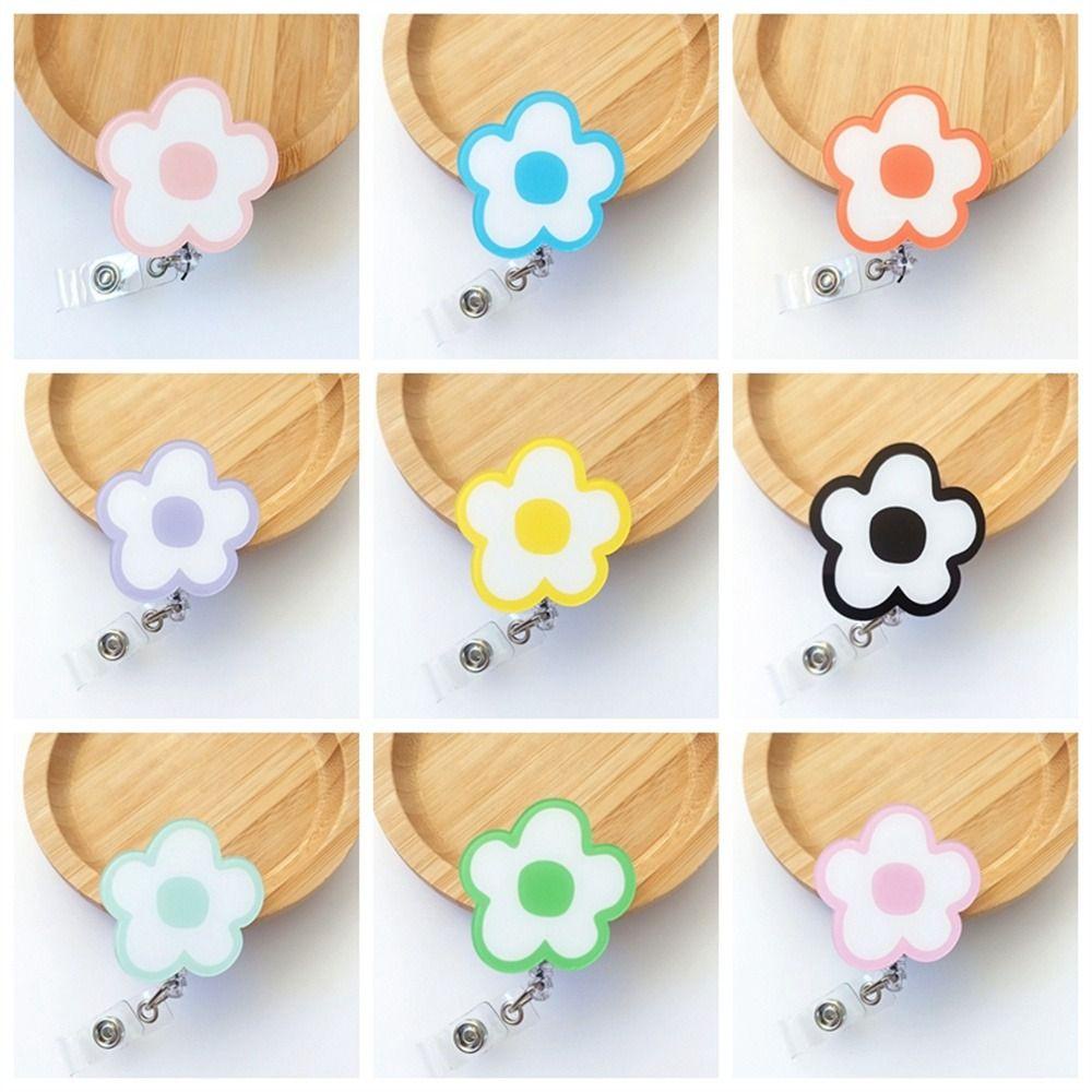 Lanfy Bảng Tên Y Tá Hình Hoa Có Thể Thu Vào Dễ Dàng Có Khóa Kéo Cho Học Sinh / Bác Sĩ kawaii