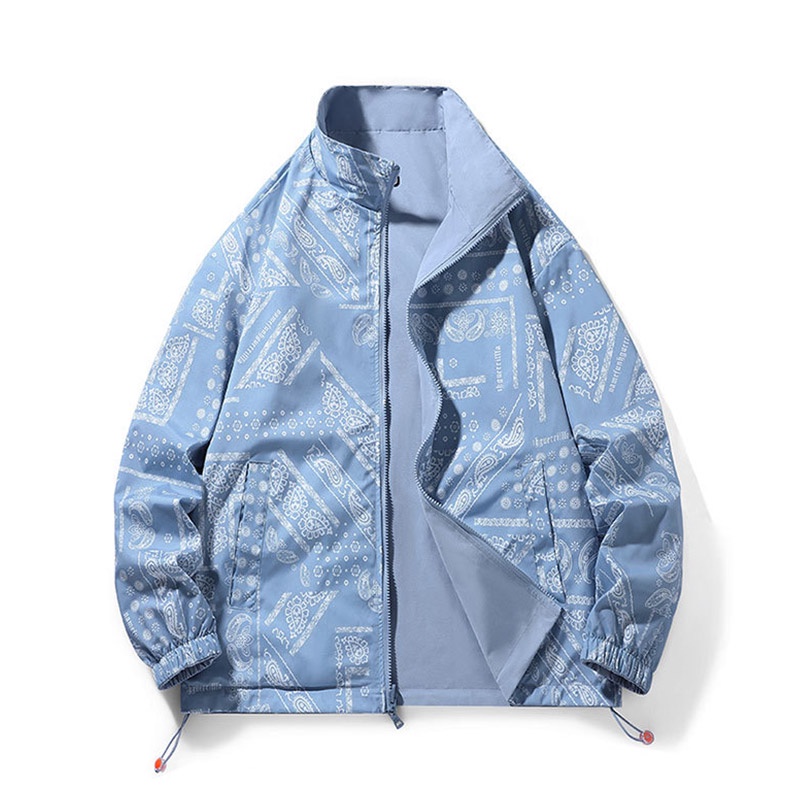 Áo Khoác Thể Thao Tay Dài Dáng Rộng In Họa Tiết Thời Trang Cho Nam Và Nữ