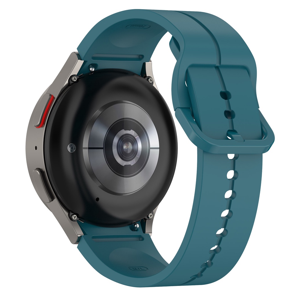 Dây đeo đồng hồ silicon 20mm cho samsung galaxy watch 6 5 4 40 / 44mm watch5 pro 45mm watch6 classic 43 / 47mm strap bracelet watchband