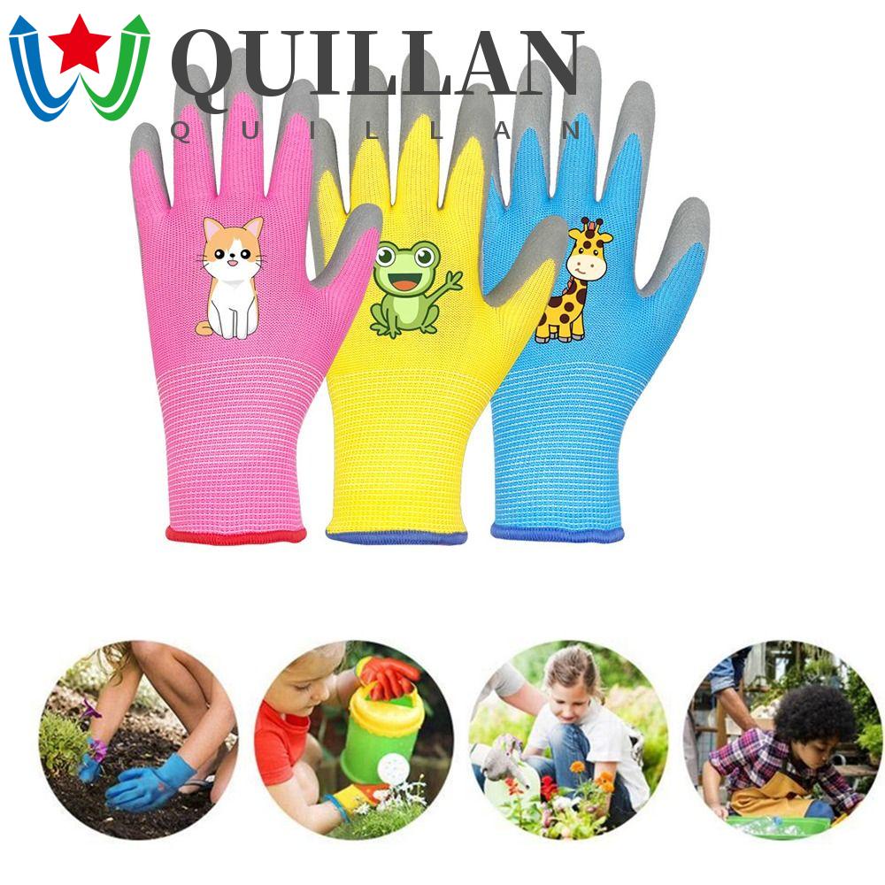 Găng tay làm vườn quillan, găng tay làm vườn bảo vệ bền, găng tay bảo hộ trẻ em không trượt an toàn