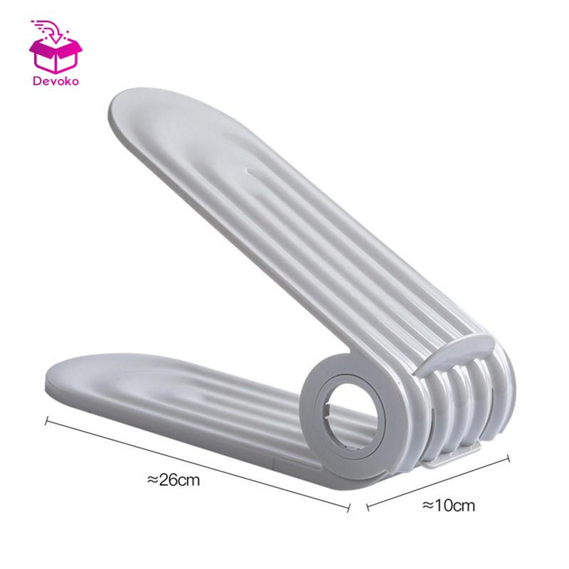 Bộ 2 Khay Đựng Giày Với 4 Ngăn Nhỏ Có Thể Điều Chỉnh
