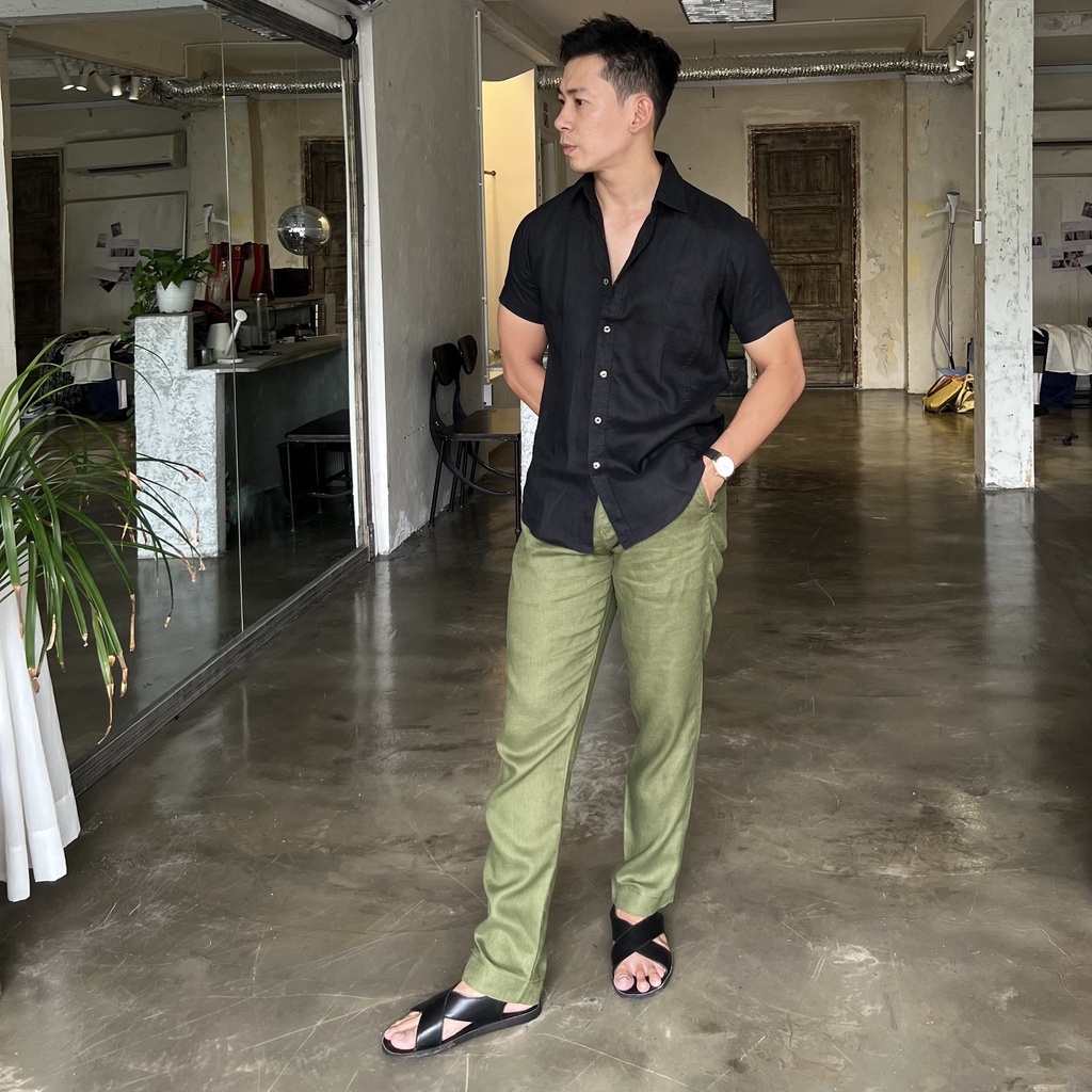 Quần Dài Lưng Tây Linen Nam Cao Cấp Thoáng Mát Mềm Mại