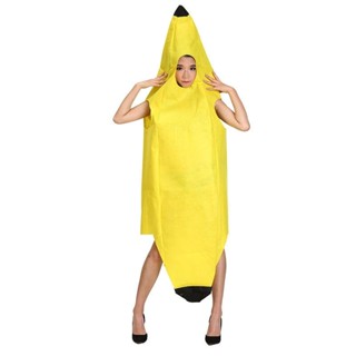 Bananaman costume Parent-Child Catwalk Funny Adult Children Banana Props Halloween cosplay