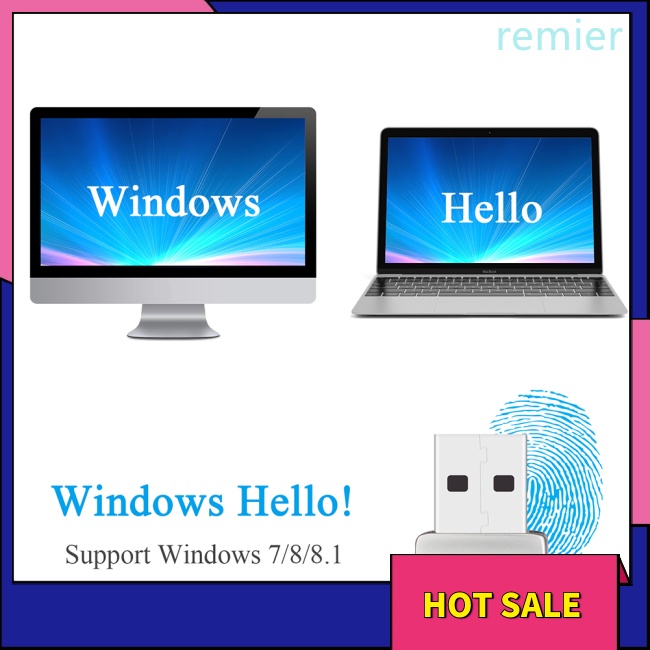 Re usb fingerprint reader tương thích với win7 / 10/11 biometric scanner padlock