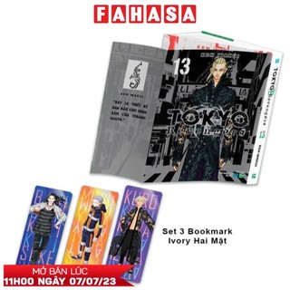 Sách tokyo revengers - tập 13 - phiên bản 2 trong 1 - bản đặc biệt - tặng kèm set 3 bookmark ivory hai mặt
