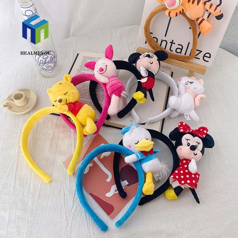 Cài tóc HEALMEYOU kiểu Mickey/ Minnie nhồi bông dễ thương thời trang dành cho nữ