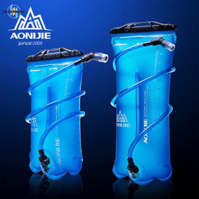 Zhin 1.5l \ 2l \ 3l di động tpu mềm có thể gập lại túi đựng chai nước thể thao để chạy cắm trại đi bộ đường dài