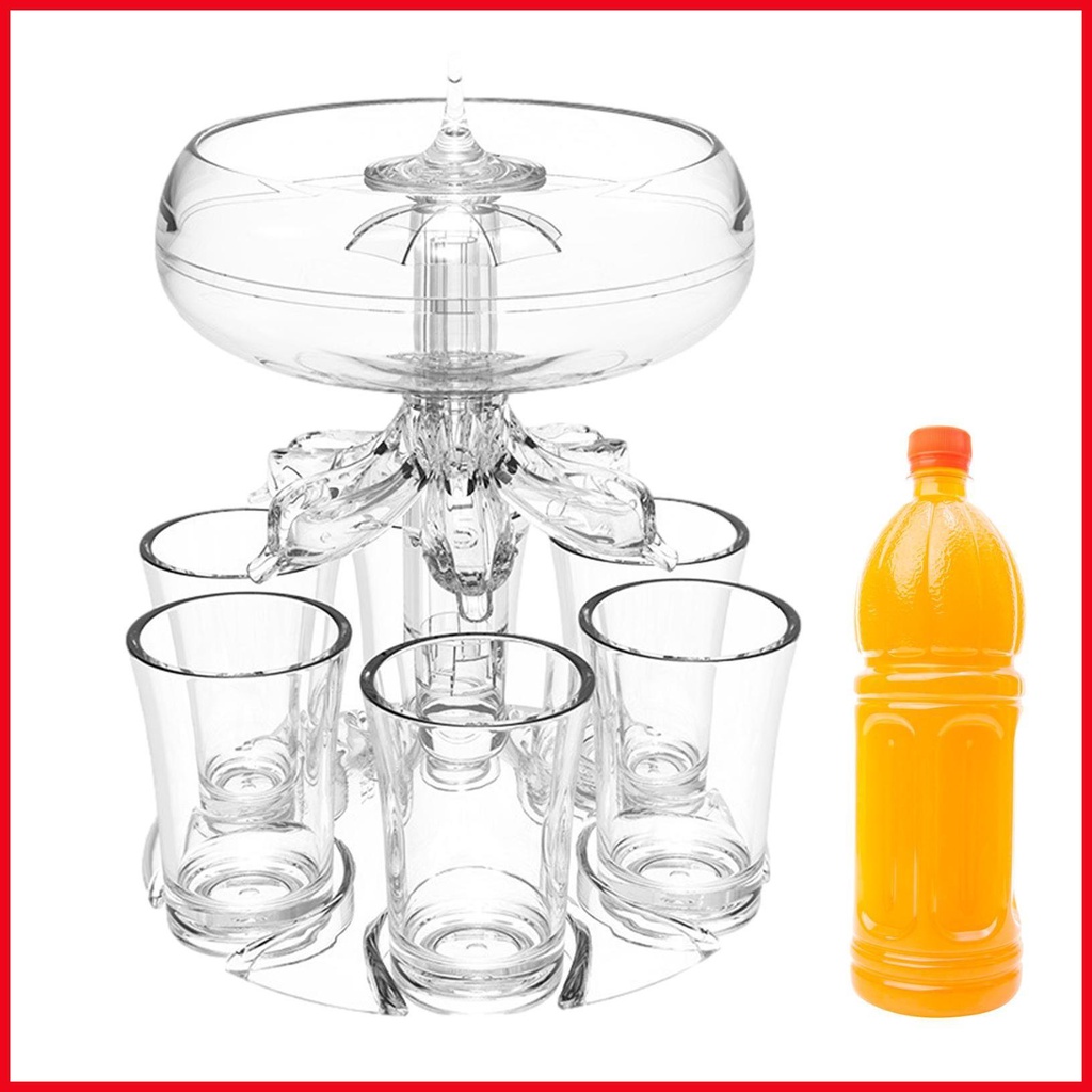 6 shot glass dispenser and holder shot pourer dispenser cocktail dispenser 6 shots party drink dispenser shot iadvn