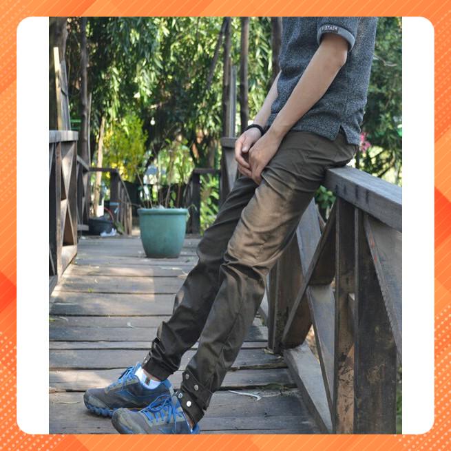 Quần Jogger kaki nút bấm chân