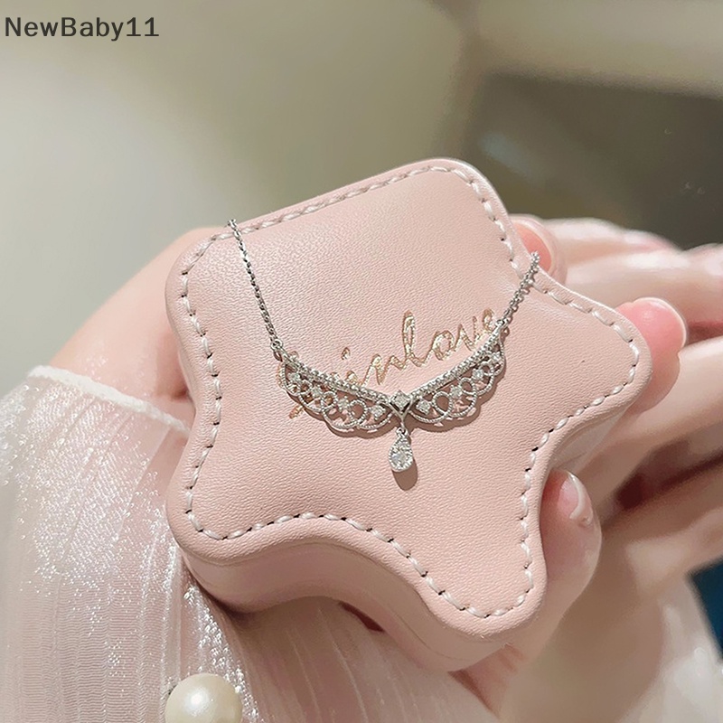 Newbaby pháo hoa lâu đài ren vòng cổ tua xương đòn chuỗi zircon pha lê mặt dây chuyền vòng cổ thời trang y2k quà tặng trang sức.