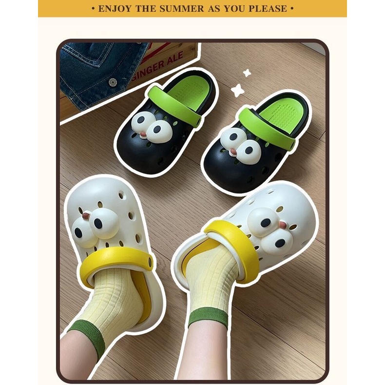 Dép Đi Trong Nhà Đế Mềm Thoáng Khí Họa Tiết Hoạt Hình Dễ Thương Cho Nữ