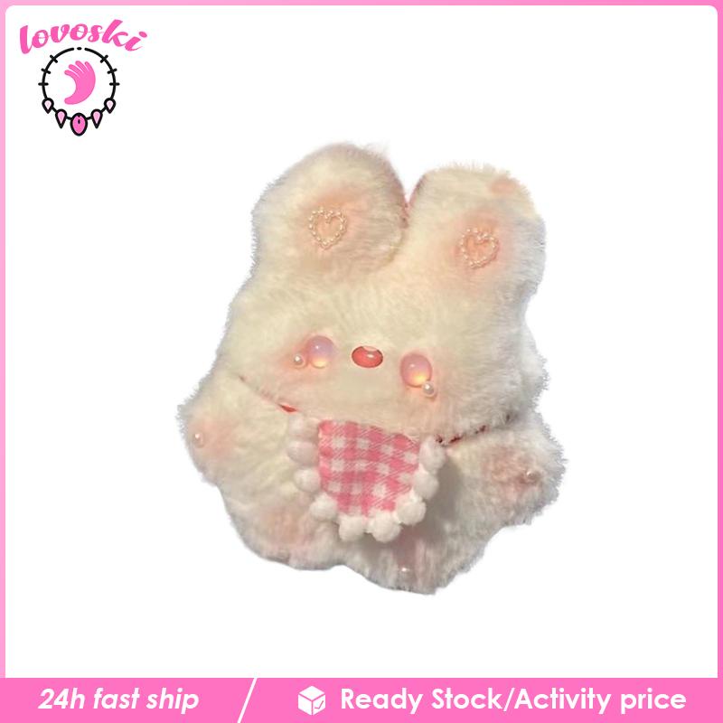 Tự làm yếm thỏ móc khóa thoải mái quà tặng tốt nghiệp thỏ búp bê móc khóa túi nhẹ mặt dây chuyền cho túi xách chìa khóa ví trang trí ngày lễ