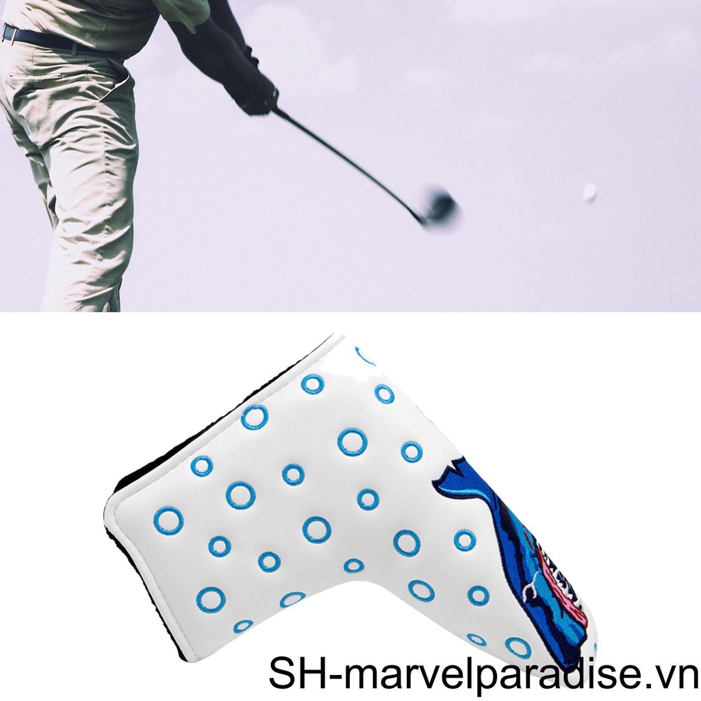 Câu lạc bộ golf thời trang che đầu giày thể thao da pu hình golf putter mũ trùm đầu