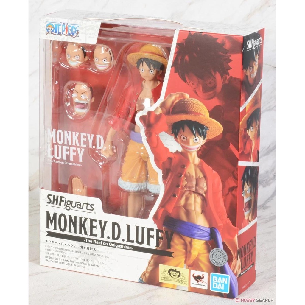 Bandai shf one piece one piece one piece monkey d luffy mũ rơm touch onishima có thể di chuyển thành phẩm