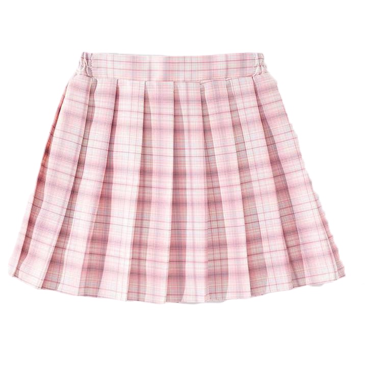 Chân Váy Xếp Ly Sọc Ca Rô Hình Cây Kem Dễ Thương Thời Trang Mùa Hè Cho Bé Gái