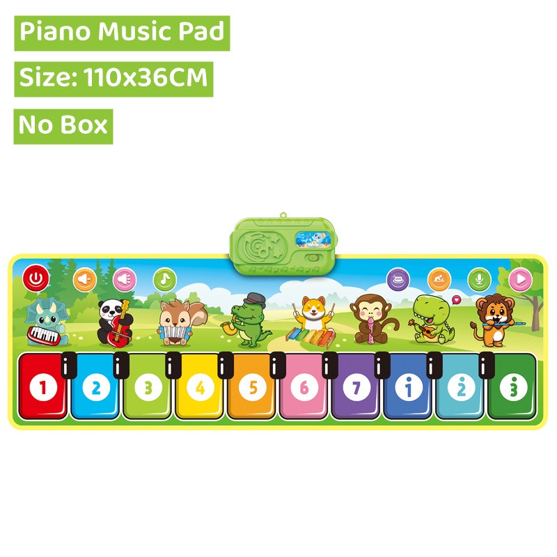 Bé giáo dục âm nhạc thảm sàn đàn piano bàn phím đồ chơi nhạc cụ chăn cảm ứng trò chơi trẻ em đồ chơi âm nhạc montessori quà tặng