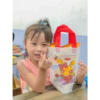 Túi vải vẽ, tô màu cho bé - nấm rơm