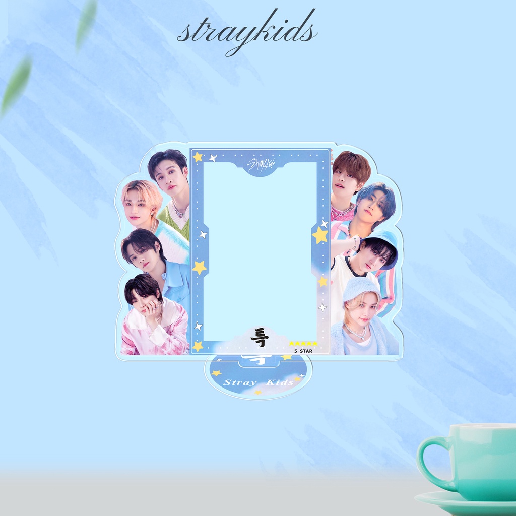 Kpop straykids acrylic standing plaque khung ảnh 5-star mới mảng bám trang trí thẻ nhỏ