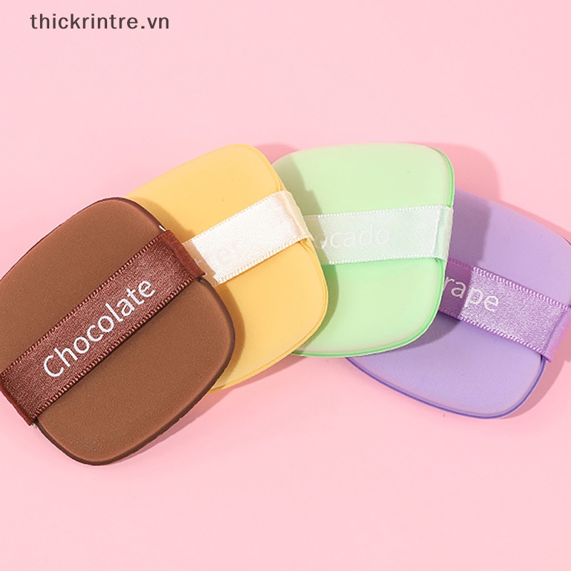 Thi trang điểm tái sử dụng đa năng ướt và khô công dụng kép puff set air cushion sponge cosmetic puff makeup tool vn