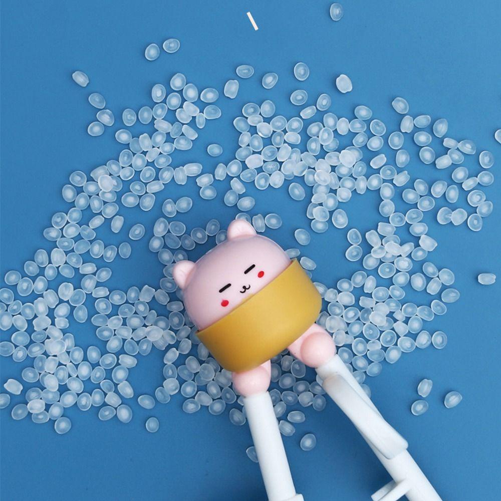 Mmluck Đũa Tập Ăn Bằng Nhựa silica gel Hình Mèo Hoạt Hình Nhỏ Gọn Cho Bé
