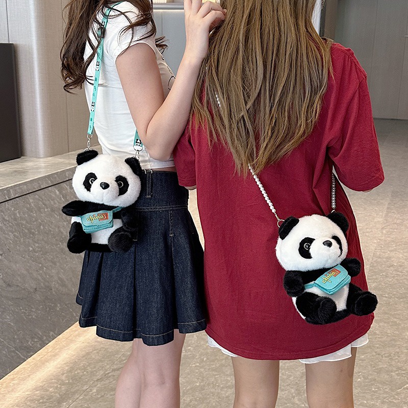 Panda messenger bag túi đeo vai sang trọng túi búp bê panda hoạt hình nhật bản