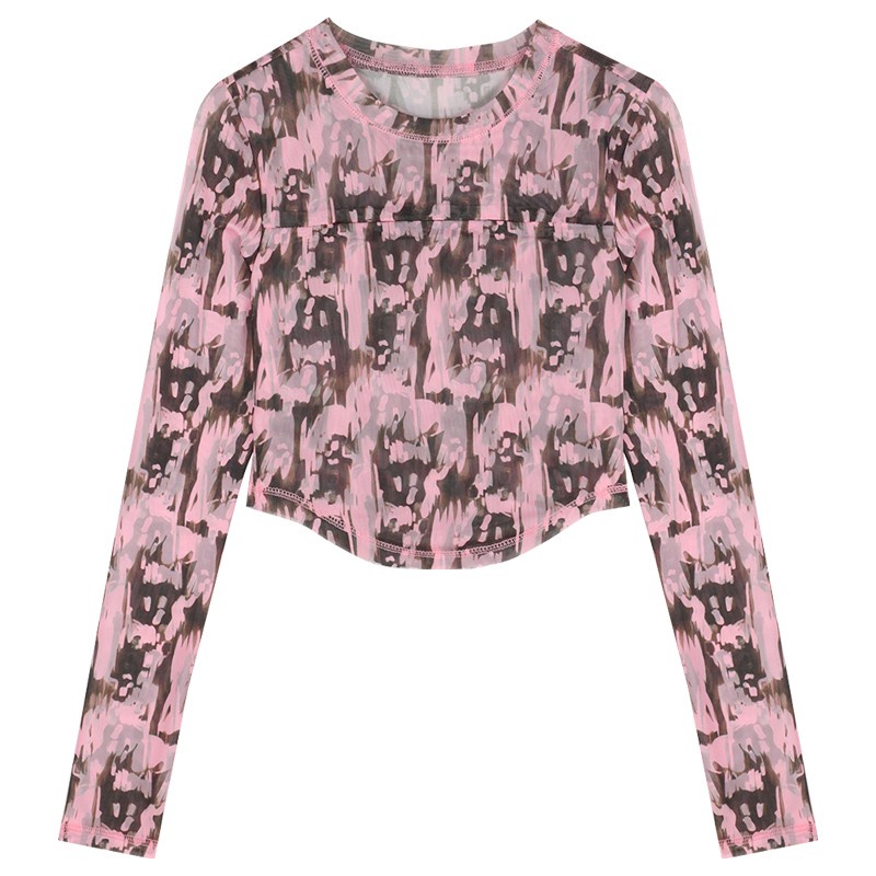 Áo Thun Tay Dài Nhuộm Màu Thời Trang Mùa Thu Cho Nữ