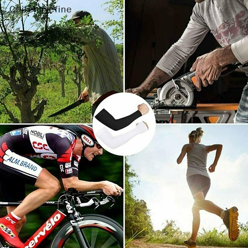 Ctye 1 cặp làm mát cánh tay tay áo che uv chống nắng thể thao ngoài trời cho nam giới nữ tốt