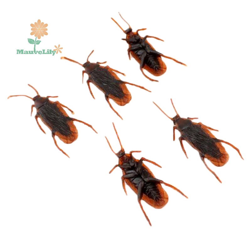 Lily 10 cái / lốc mô phỏng gián cao su giả đồ chơi vui nhộn mô hình đặc biệt sống động như thật uuu