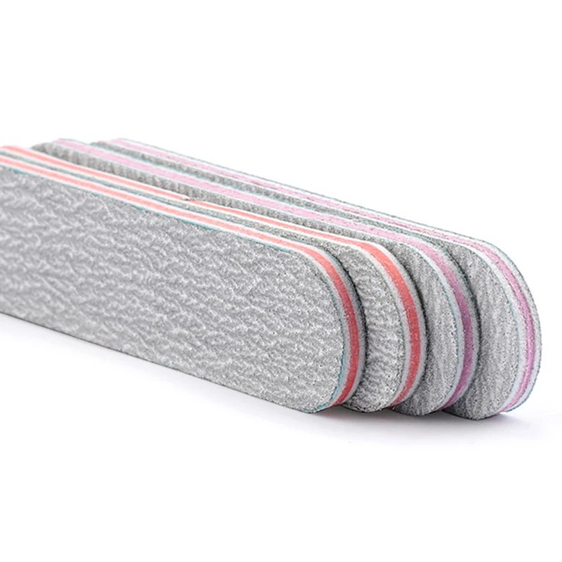1pc / 5 cái dũa móng tay hai mặt giấy nhám 100/180 móng tay chà nhám dũa nhỏ đánh bóng dụng cụ làm móng chuyên nghiệp phụ kiện