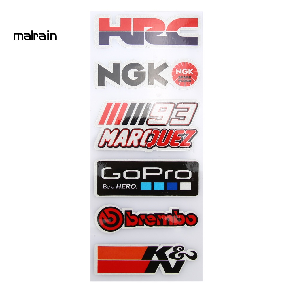 Bộ 5 Miếng Dán Trang Trí Xe Mô Tô Chống Mòn Tiện Dụng